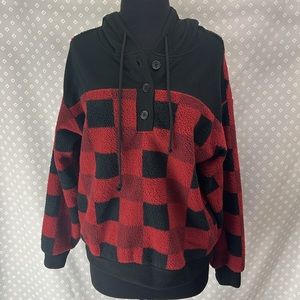 Buffalo Plaid Plush Sweater